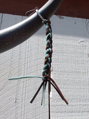 Hand Crafted HIPPY Inspired Key Chain/Bag SWAG SUEDE BRAIDED
